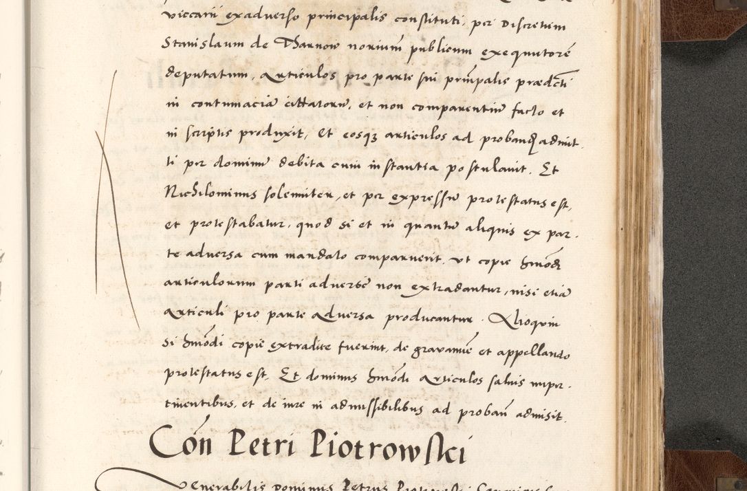 Zdjęcie nr 795 dla obiektu archiwalnego: Acta actorum causarum, sententiarum tam diffinitivarum quam interlocutoriam, obligationum, constitutionum, contractuum etc. coram reverendo patre domino Petro Porembski preposito Oswieczimensi, canonico et officiali Cracoviensi de anno Domini millesimo DºLº quarto, indictione duodecima, pontificatus sanctissimi in Christo patris et domini nostri domini Julii divina providencia papae eius nominis tercii, anno quarto, a die et mense infrasciptis continuantur