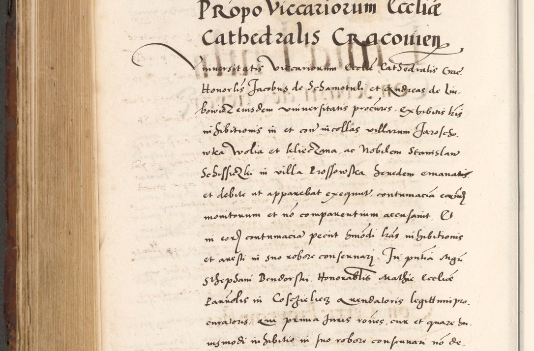 Zdjęcie nr 794 dla obiektu archiwalnego: Acta actorum causarum, sententiarum tam diffinitivarum quam interlocutoriam, obligationum, constitutionum, contractuum etc. coram reverendo patre domino Petro Porembski preposito Oswieczimensi, canonico et officiali Cracoviensi de anno Domini millesimo DºLº quarto, indictione duodecima, pontificatus sanctissimi in Christo patris et domini nostri domini Julii divina providencia papae eius nominis tercii, anno quarto, a die et mense infrasciptis continuantur