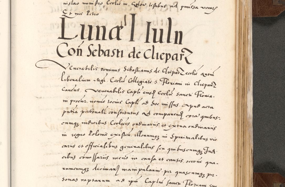 Zdjęcie nr 793 dla obiektu archiwalnego: Acta actorum causarum, sententiarum tam diffinitivarum quam interlocutoriam, obligationum, constitutionum, contractuum etc. coram reverendo patre domino Petro Porembski preposito Oswieczimensi, canonico et officiali Cracoviensi de anno Domini millesimo DºLº quarto, indictione duodecima, pontificatus sanctissimi in Christo patris et domini nostri domini Julii divina providencia papae eius nominis tercii, anno quarto, a die et mense infrasciptis continuantur