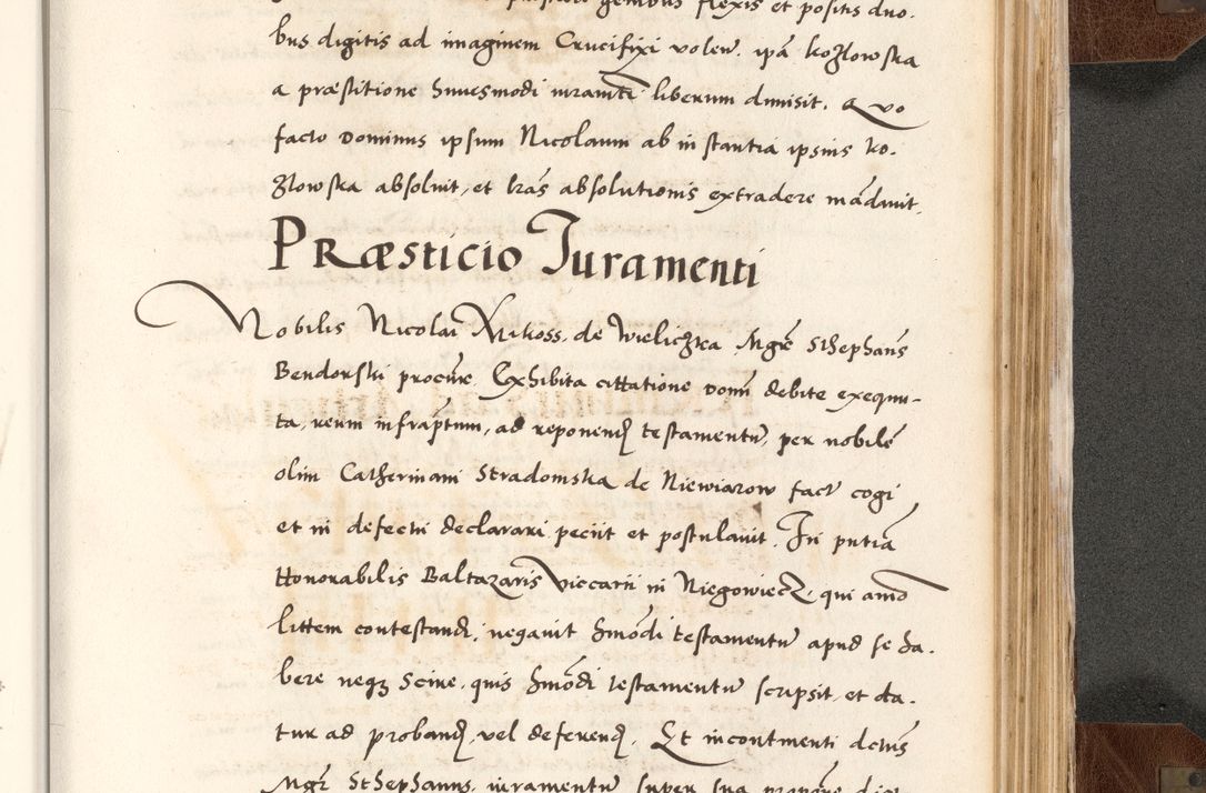 Zdjęcie nr 789 dla obiektu archiwalnego: Acta actorum causarum, sententiarum tam diffinitivarum quam interlocutoriam, obligationum, constitutionum, contractuum etc. coram reverendo patre domino Petro Porembski preposito Oswieczimensi, canonico et officiali Cracoviensi de anno Domini millesimo DºLº quarto, indictione duodecima, pontificatus sanctissimi in Christo patris et domini nostri domini Julii divina providencia papae eius nominis tercii, anno quarto, a die et mense infrasciptis continuantur