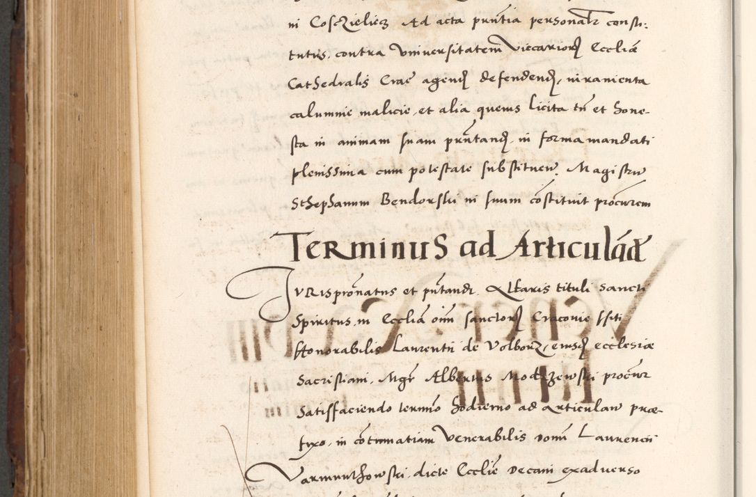 Zdjęcie nr 788 dla obiektu archiwalnego: Acta actorum causarum, sententiarum tam diffinitivarum quam interlocutoriam, obligationum, constitutionum, contractuum etc. coram reverendo patre domino Petro Porembski preposito Oswieczimensi, canonico et officiali Cracoviensi de anno Domini millesimo DºLº quarto, indictione duodecima, pontificatus sanctissimi in Christo patris et domini nostri domini Julii divina providencia papae eius nominis tercii, anno quarto, a die et mense infrasciptis continuantur