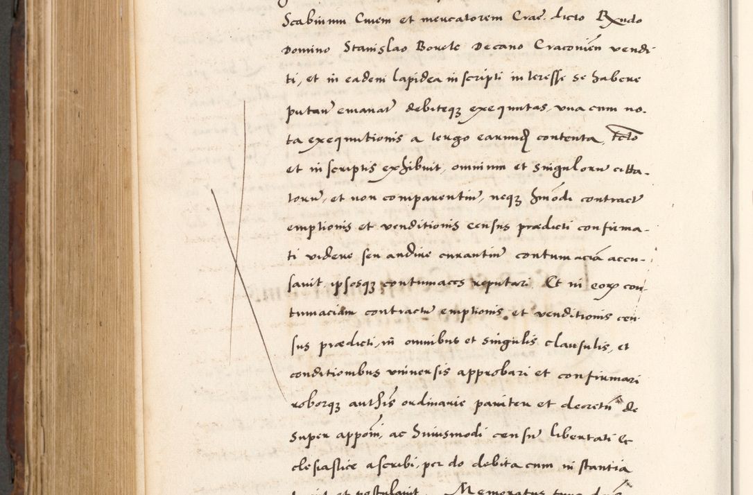 Zdjęcie nr 784 dla obiektu archiwalnego: Acta actorum causarum, sententiarum tam diffinitivarum quam interlocutoriam, obligationum, constitutionum, contractuum etc. coram reverendo patre domino Petro Porembski preposito Oswieczimensi, canonico et officiali Cracoviensi de anno Domini millesimo DºLº quarto, indictione duodecima, pontificatus sanctissimi in Christo patris et domini nostri domini Julii divina providencia papae eius nominis tercii, anno quarto, a die et mense infrasciptis continuantur