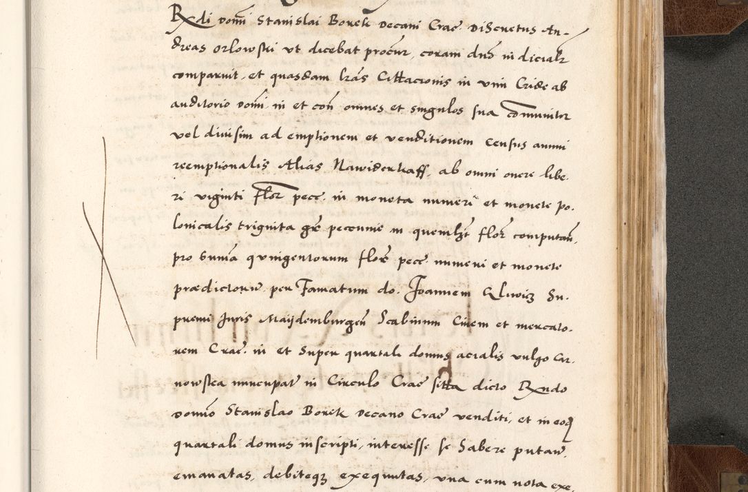 Zdjęcie nr 785 dla obiektu archiwalnego: Acta actorum causarum, sententiarum tam diffinitivarum quam interlocutoriam, obligationum, constitutionum, contractuum etc. coram reverendo patre domino Petro Porembski preposito Oswieczimensi, canonico et officiali Cracoviensi de anno Domini millesimo DºLº quarto, indictione duodecima, pontificatus sanctissimi in Christo patris et domini nostri domini Julii divina providencia papae eius nominis tercii, anno quarto, a die et mense infrasciptis continuantur
