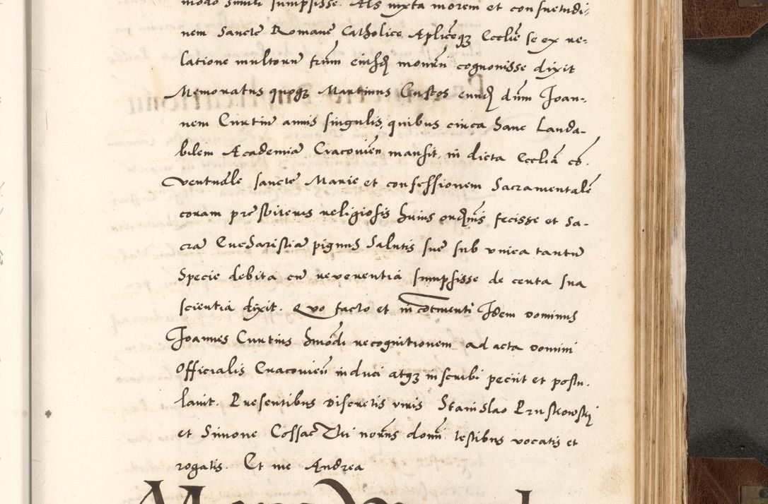 Zdjęcie nr 779 dla obiektu archiwalnego: Acta actorum causarum, sententiarum tam diffinitivarum quam interlocutoriam, obligationum, constitutionum, contractuum etc. coram reverendo patre domino Petro Porembski preposito Oswieczimensi, canonico et officiali Cracoviensi de anno Domini millesimo DºLº quarto, indictione duodecima, pontificatus sanctissimi in Christo patris et domini nostri domini Julii divina providencia papae eius nominis tercii, anno quarto, a die et mense infrasciptis continuantur