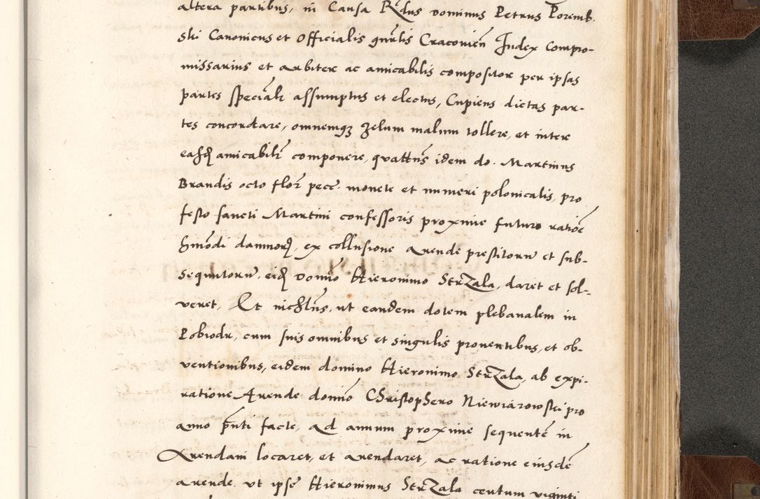 Zdjęcie nr 773 dla obiektu archiwalnego: Acta actorum causarum, sententiarum tam diffinitivarum quam interlocutoriam, obligationum, constitutionum, contractuum etc. coram reverendo patre domino Petro Porembski preposito Oswieczimensi, canonico et officiali Cracoviensi de anno Domini millesimo DºLº quarto, indictione duodecima, pontificatus sanctissimi in Christo patris et domini nostri domini Julii divina providencia papae eius nominis tercii, anno quarto, a die et mense infrasciptis continuantur