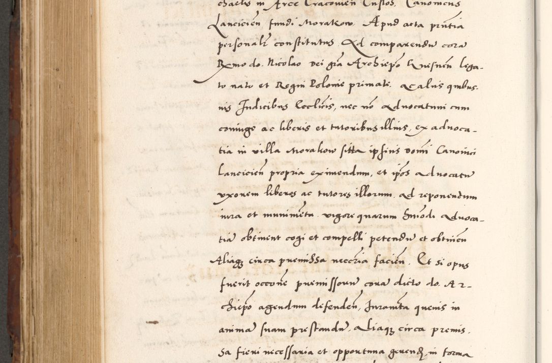 Zdjęcie nr 770 dla obiektu archiwalnego: Acta actorum causarum, sententiarum tam diffinitivarum quam interlocutoriam, obligationum, constitutionum, contractuum etc. coram reverendo patre domino Petro Porembski preposito Oswieczimensi, canonico et officiali Cracoviensi de anno Domini millesimo DºLº quarto, indictione duodecima, pontificatus sanctissimi in Christo patris et domini nostri domini Julii divina providencia papae eius nominis tercii, anno quarto, a die et mense infrasciptis continuantur