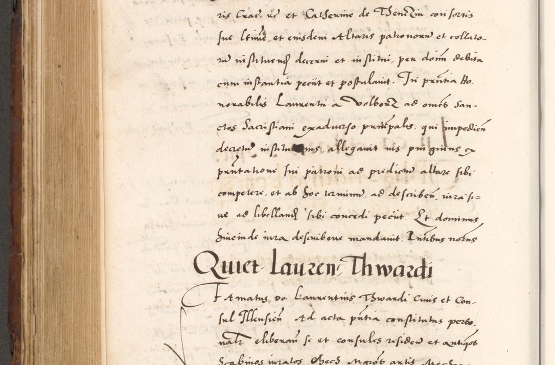 Zdjęcie nr 764 dla obiektu archiwalnego: Acta actorum causarum, sententiarum tam diffinitivarum quam interlocutoriam, obligationum, constitutionum, contractuum etc. coram reverendo patre domino Petro Porembski preposito Oswieczimensi, canonico et officiali Cracoviensi de anno Domini millesimo DºLº quarto, indictione duodecima, pontificatus sanctissimi in Christo patris et domini nostri domini Julii divina providencia papae eius nominis tercii, anno quarto, a die et mense infrasciptis continuantur