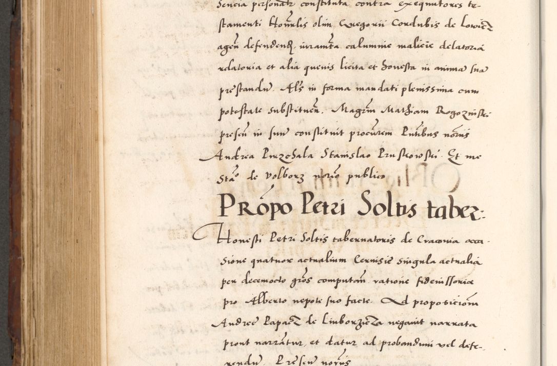 Zdjęcie nr 766 dla obiektu archiwalnego: Acta actorum causarum, sententiarum tam diffinitivarum quam interlocutoriam, obligationum, constitutionum, contractuum etc. coram reverendo patre domino Petro Porembski preposito Oswieczimensi, canonico et officiali Cracoviensi de anno Domini millesimo DºLº quarto, indictione duodecima, pontificatus sanctissimi in Christo patris et domini nostri domini Julii divina providencia papae eius nominis tercii, anno quarto, a die et mense infrasciptis continuantur