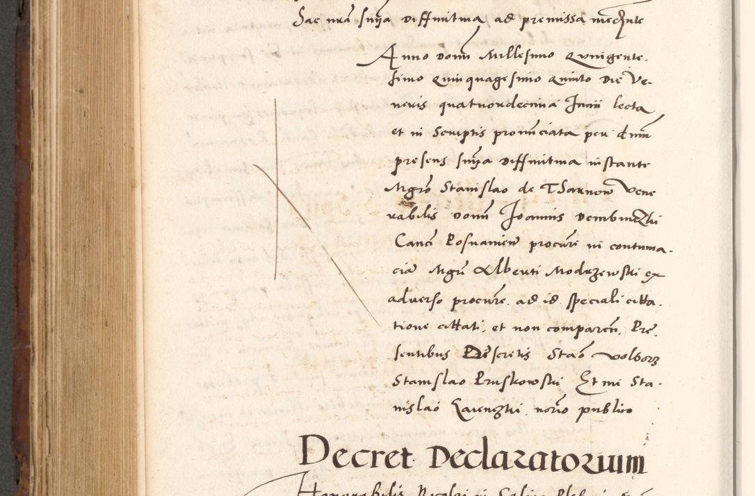 Zdjęcie nr 762 dla obiektu archiwalnego: Acta actorum causarum, sententiarum tam diffinitivarum quam interlocutoriam, obligationum, constitutionum, contractuum etc. coram reverendo patre domino Petro Porembski preposito Oswieczimensi, canonico et officiali Cracoviensi de anno Domini millesimo DºLº quarto, indictione duodecima, pontificatus sanctissimi in Christo patris et domini nostri domini Julii divina providencia papae eius nominis tercii, anno quarto, a die et mense infrasciptis continuantur