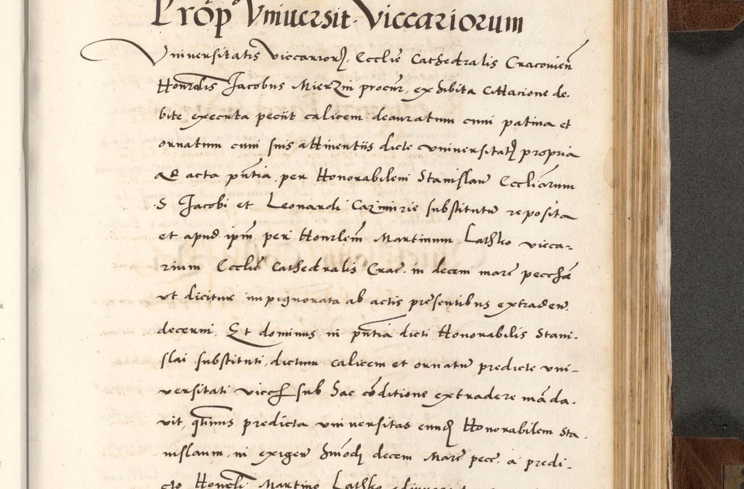 Zdjęcie nr 749 dla obiektu archiwalnego: Acta actorum causarum, sententiarum tam diffinitivarum quam interlocutoriam, obligationum, constitutionum, contractuum etc. coram reverendo patre domino Petro Porembski preposito Oswieczimensi, canonico et officiali Cracoviensi de anno Domini millesimo DºLº quarto, indictione duodecima, pontificatus sanctissimi in Christo patris et domini nostri domini Julii divina providencia papae eius nominis tercii, anno quarto, a die et mense infrasciptis continuantur