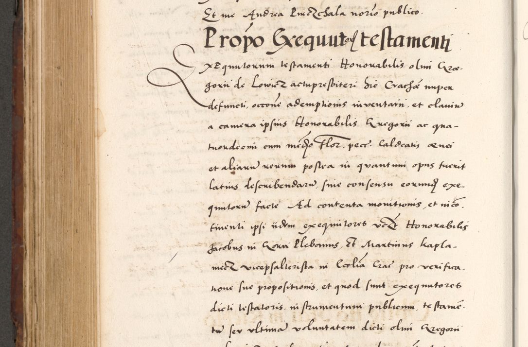 Zdjęcie nr 752 dla obiektu archiwalnego: Acta actorum causarum, sententiarum tam diffinitivarum quam interlocutoriam, obligationum, constitutionum, contractuum etc. coram reverendo patre domino Petro Porembski preposito Oswieczimensi, canonico et officiali Cracoviensi de anno Domini millesimo DºLº quarto, indictione duodecima, pontificatus sanctissimi in Christo patris et domini nostri domini Julii divina providencia papae eius nominis tercii, anno quarto, a die et mense infrasciptis continuantur