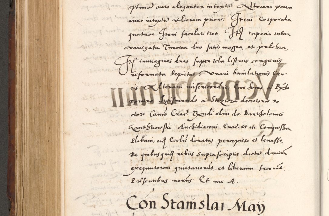 Zdjęcie nr 742 dla obiektu archiwalnego: Acta actorum causarum, sententiarum tam diffinitivarum quam interlocutoriam, obligationum, constitutionum, contractuum etc. coram reverendo patre domino Petro Porembski preposito Oswieczimensi, canonico et officiali Cracoviensi de anno Domini millesimo DºLº quarto, indictione duodecima, pontificatus sanctissimi in Christo patris et domini nostri domini Julii divina providencia papae eius nominis tercii, anno quarto, a die et mense infrasciptis continuantur