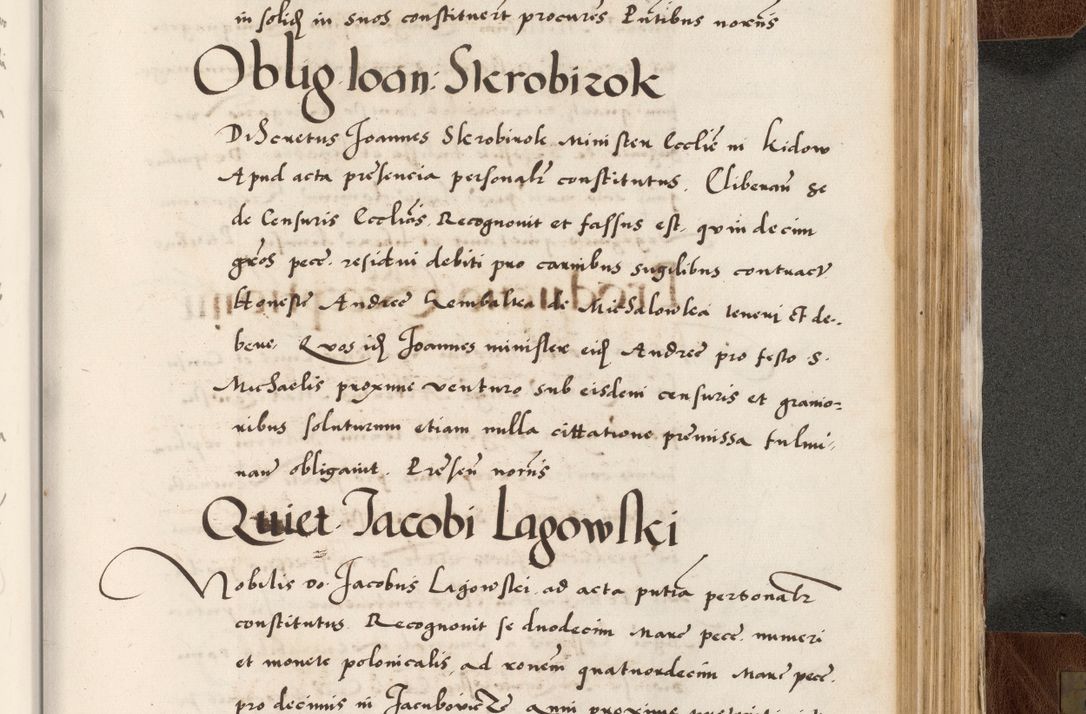 Zdjęcie nr 743 dla obiektu archiwalnego: Acta actorum causarum, sententiarum tam diffinitivarum quam interlocutoriam, obligationum, constitutionum, contractuum etc. coram reverendo patre domino Petro Porembski preposito Oswieczimensi, canonico et officiali Cracoviensi de anno Domini millesimo DºLº quarto, indictione duodecima, pontificatus sanctissimi in Christo patris et domini nostri domini Julii divina providencia papae eius nominis tercii, anno quarto, a die et mense infrasciptis continuantur