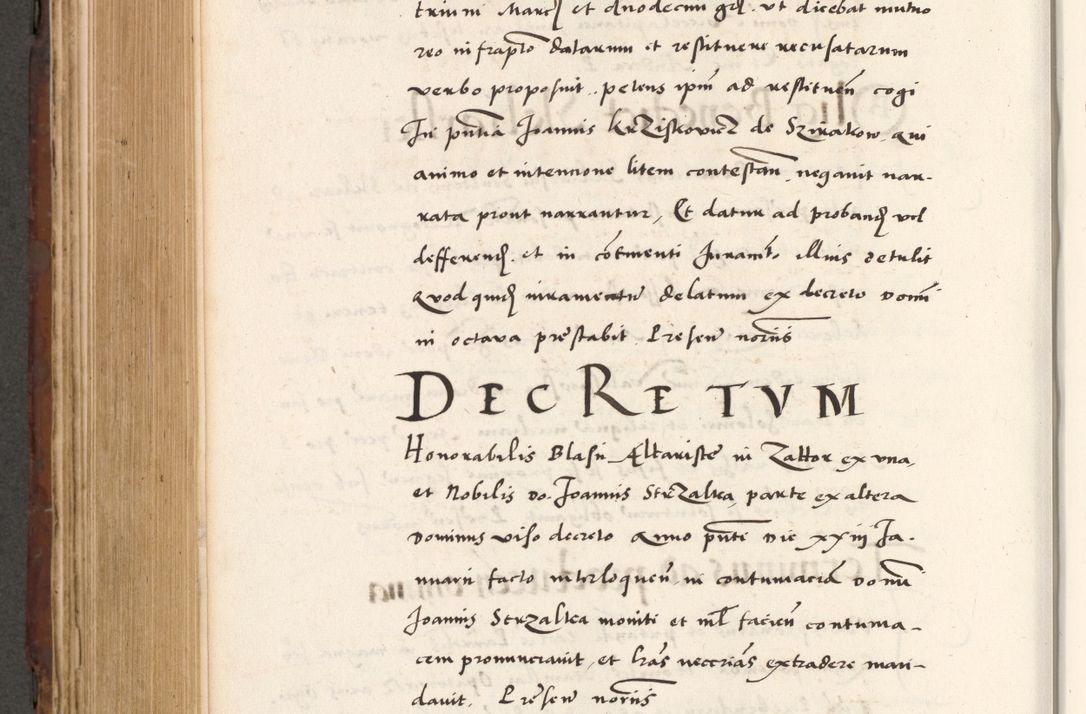 Zdjęcie nr 738 dla obiektu archiwalnego: Acta actorum causarum, sententiarum tam diffinitivarum quam interlocutoriam, obligationum, constitutionum, contractuum etc. coram reverendo patre domino Petro Porembski preposito Oswieczimensi, canonico et officiali Cracoviensi de anno Domini millesimo DºLº quarto, indictione duodecima, pontificatus sanctissimi in Christo patris et domini nostri domini Julii divina providencia papae eius nominis tercii, anno quarto, a die et mense infrasciptis continuantur