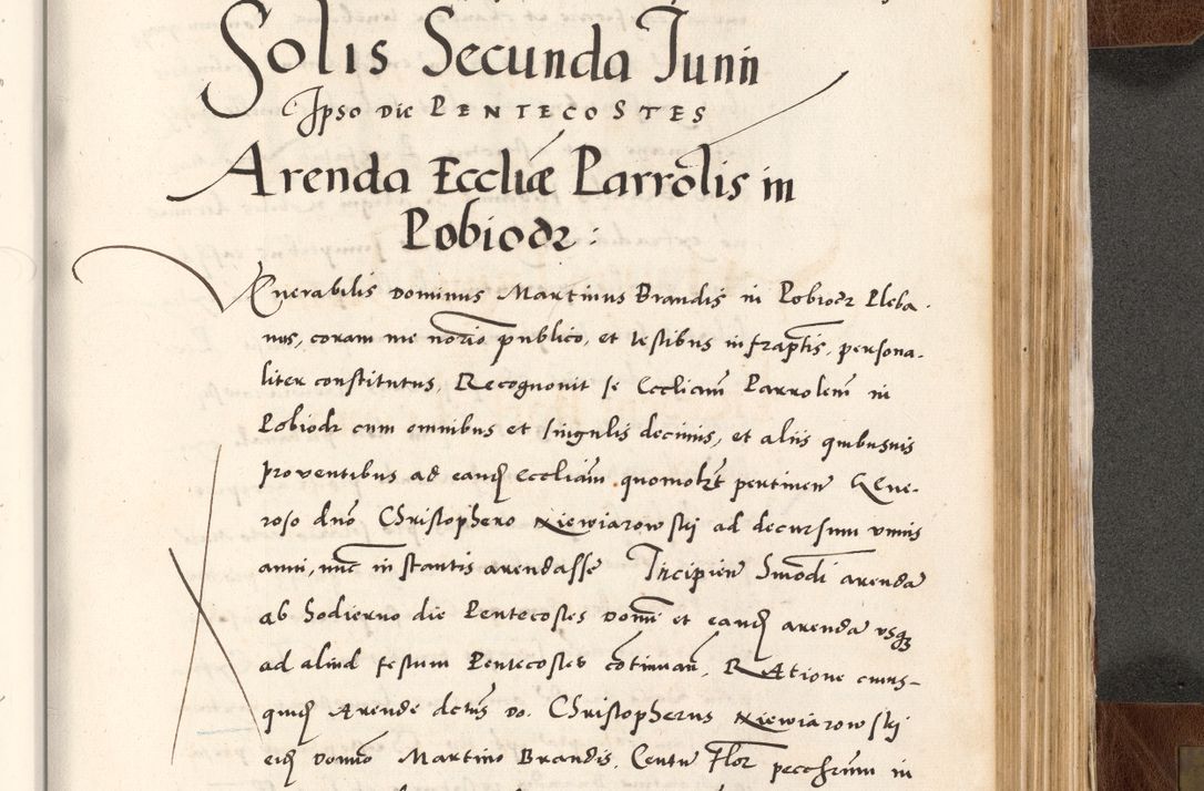 Zdjęcie nr 733 dla obiektu archiwalnego: Acta actorum causarum, sententiarum tam diffinitivarum quam interlocutoriam, obligationum, constitutionum, contractuum etc. coram reverendo patre domino Petro Porembski preposito Oswieczimensi, canonico et officiali Cracoviensi de anno Domini millesimo DºLº quarto, indictione duodecima, pontificatus sanctissimi in Christo patris et domini nostri domini Julii divina providencia papae eius nominis tercii, anno quarto, a die et mense infrasciptis continuantur