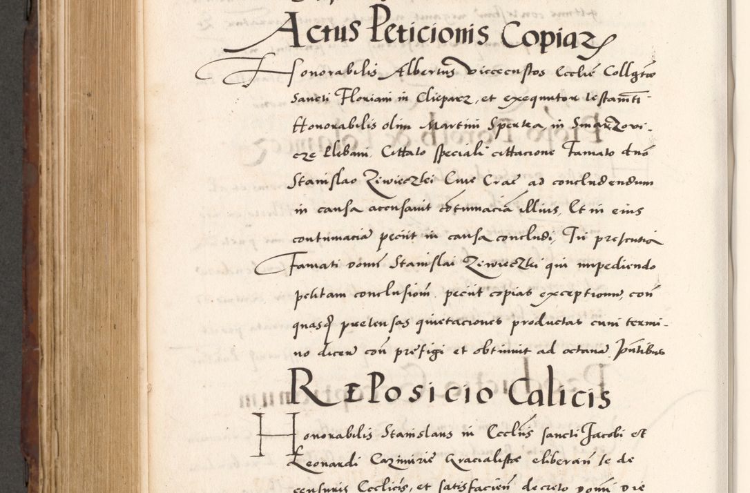 Zdjęcie nr 730 dla obiektu archiwalnego: Acta actorum causarum, sententiarum tam diffinitivarum quam interlocutoriam, obligationum, constitutionum, contractuum etc. coram reverendo patre domino Petro Porembski preposito Oswieczimensi, canonico et officiali Cracoviensi de anno Domini millesimo DºLº quarto, indictione duodecima, pontificatus sanctissimi in Christo patris et domini nostri domini Julii divina providencia papae eius nominis tercii, anno quarto, a die et mense infrasciptis continuantur