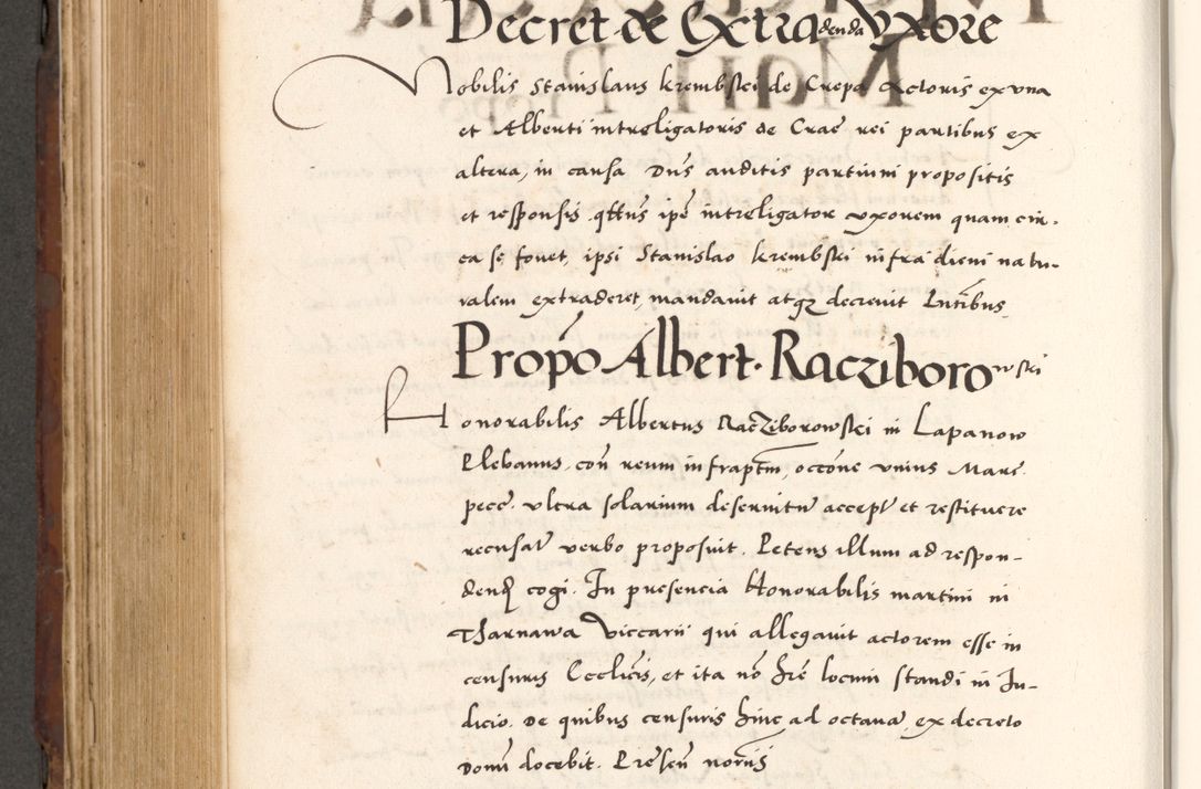 Zdjęcie nr 726 dla obiektu archiwalnego: Acta actorum causarum, sententiarum tam diffinitivarum quam interlocutoriam, obligationum, constitutionum, contractuum etc. coram reverendo patre domino Petro Porembski preposito Oswieczimensi, canonico et officiali Cracoviensi de anno Domini millesimo DºLº quarto, indictione duodecima, pontificatus sanctissimi in Christo patris et domini nostri domini Julii divina providencia papae eius nominis tercii, anno quarto, a die et mense infrasciptis continuantur