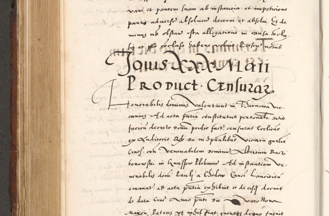 Zdjęcie nr 728 dla obiektu archiwalnego: Acta actorum causarum, sententiarum tam diffinitivarum quam interlocutoriam, obligationum, constitutionum, contractuum etc. coram reverendo patre domino Petro Porembski preposito Oswieczimensi, canonico et officiali Cracoviensi de anno Domini millesimo DºLº quarto, indictione duodecima, pontificatus sanctissimi in Christo patris et domini nostri domini Julii divina providencia papae eius nominis tercii, anno quarto, a die et mense infrasciptis continuantur