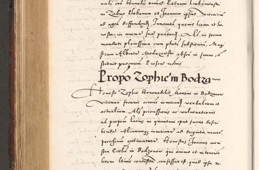 Zdjęcie nr 720 dla obiektu archiwalnego: Acta actorum causarum, sententiarum tam diffinitivarum quam interlocutoriam, obligationum, constitutionum, contractuum etc. coram reverendo patre domino Petro Porembski preposito Oswieczimensi, canonico et officiali Cracoviensi de anno Domini millesimo DºLº quarto, indictione duodecima, pontificatus sanctissimi in Christo patris et domini nostri domini Julii divina providencia papae eius nominis tercii, anno quarto, a die et mense infrasciptis continuantur