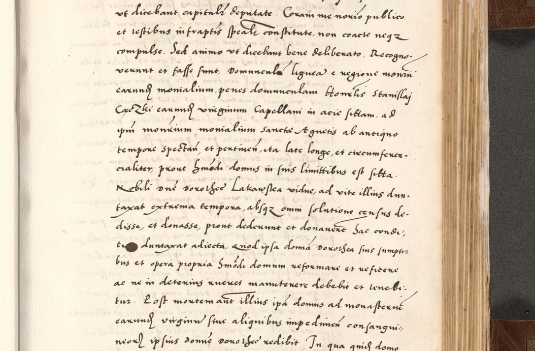 Zdjęcie nr 723 dla obiektu archiwalnego: Acta actorum causarum, sententiarum tam diffinitivarum quam interlocutoriam, obligationum, constitutionum, contractuum etc. coram reverendo patre domino Petro Porembski preposito Oswieczimensi, canonico et officiali Cracoviensi de anno Domini millesimo DºLº quarto, indictione duodecima, pontificatus sanctissimi in Christo patris et domini nostri domini Julii divina providencia papae eius nominis tercii, anno quarto, a die et mense infrasciptis continuantur