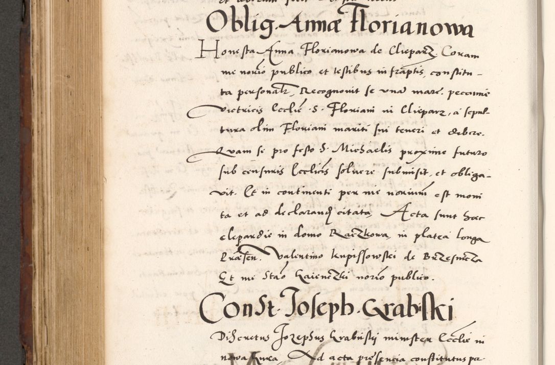 Zdjęcie nr 716 dla obiektu archiwalnego: Acta actorum causarum, sententiarum tam diffinitivarum quam interlocutoriam, obligationum, constitutionum, contractuum etc. coram reverendo patre domino Petro Porembski preposito Oswieczimensi, canonico et officiali Cracoviensi de anno Domini millesimo DºLº quarto, indictione duodecima, pontificatus sanctissimi in Christo patris et domini nostri domini Julii divina providencia papae eius nominis tercii, anno quarto, a die et mense infrasciptis continuantur