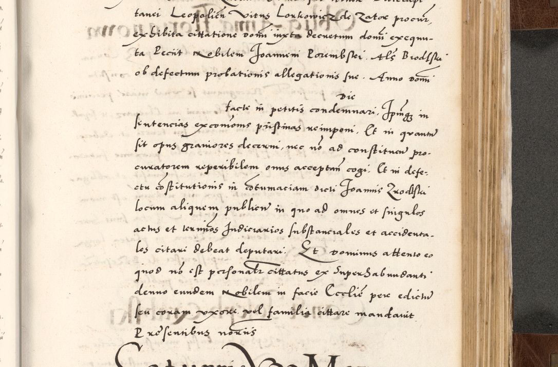 Zdjęcie nr 715 dla obiektu archiwalnego: Acta actorum causarum, sententiarum tam diffinitivarum quam interlocutoriam, obligationum, constitutionum, contractuum etc. coram reverendo patre domino Petro Porembski preposito Oswieczimensi, canonico et officiali Cracoviensi de anno Domini millesimo DºLº quarto, indictione duodecima, pontificatus sanctissimi in Christo patris et domini nostri domini Julii divina providencia papae eius nominis tercii, anno quarto, a die et mense infrasciptis continuantur