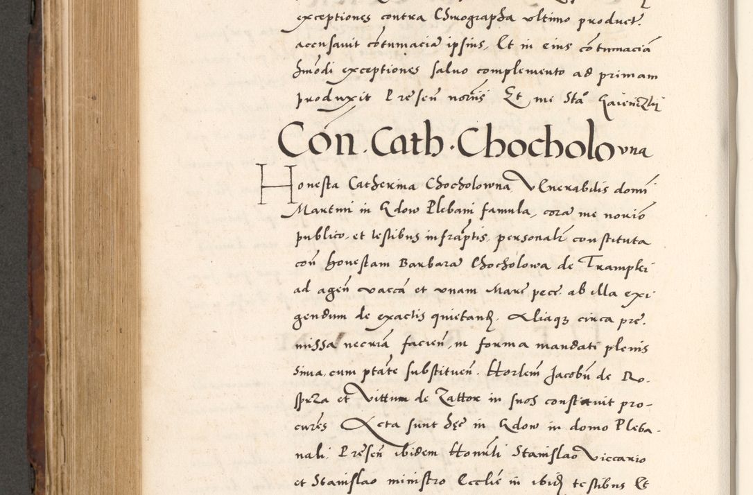 Zdjęcie nr 704 dla obiektu archiwalnego: Acta actorum causarum, sententiarum tam diffinitivarum quam interlocutoriam, obligationum, constitutionum, contractuum etc. coram reverendo patre domino Petro Porembski preposito Oswieczimensi, canonico et officiali Cracoviensi de anno Domini millesimo DºLº quarto, indictione duodecima, pontificatus sanctissimi in Christo patris et domini nostri domini Julii divina providencia papae eius nominis tercii, anno quarto, a die et mense infrasciptis continuantur