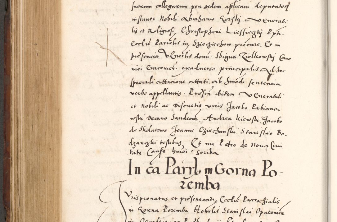 Zdjęcie nr 694 dla obiektu archiwalnego: Acta actorum causarum, sententiarum tam diffinitivarum quam interlocutoriam, obligationum, constitutionum, contractuum etc. coram reverendo patre domino Petro Porembski preposito Oswieczimensi, canonico et officiali Cracoviensi de anno Domini millesimo DºLº quarto, indictione duodecima, pontificatus sanctissimi in Christo patris et domini nostri domini Julii divina providencia papae eius nominis tercii, anno quarto, a die et mense infrasciptis continuantur