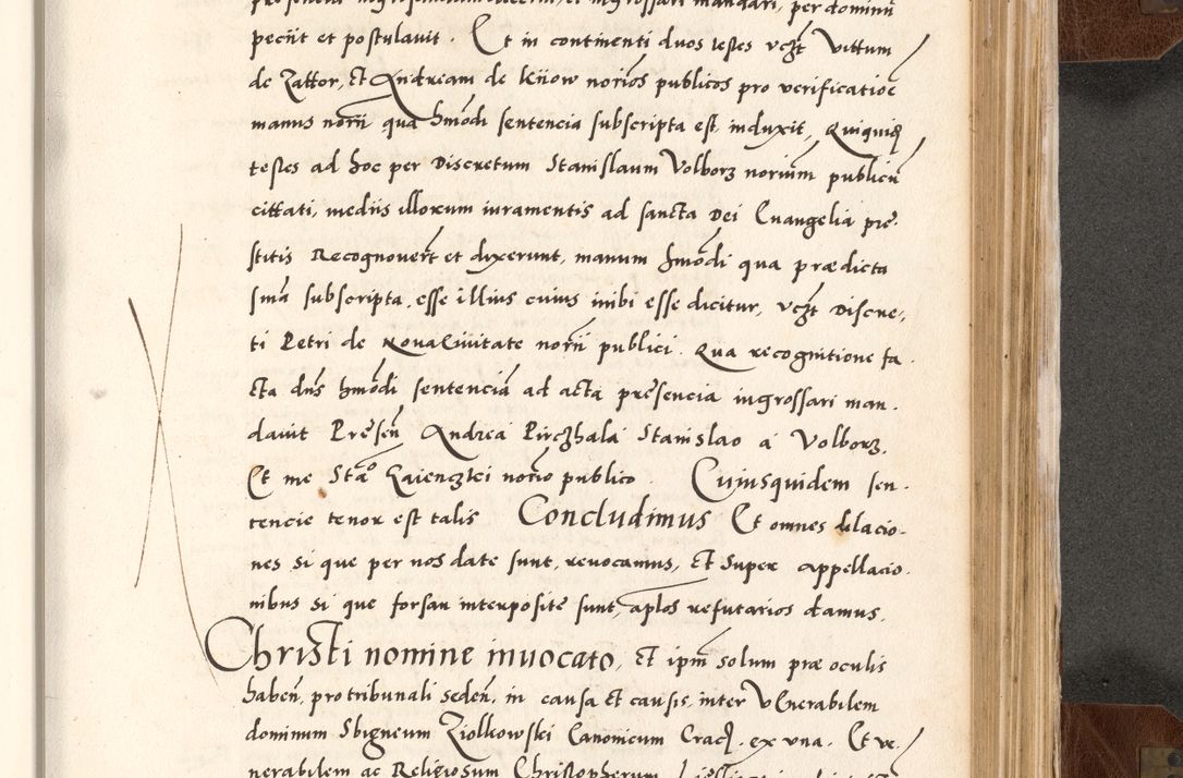 Zdjęcie nr 691 dla obiektu archiwalnego: Acta actorum causarum, sententiarum tam diffinitivarum quam interlocutoriam, obligationum, constitutionum, contractuum etc. coram reverendo patre domino Petro Porembski preposito Oswieczimensi, canonico et officiali Cracoviensi de anno Domini millesimo DºLº quarto, indictione duodecima, pontificatus sanctissimi in Christo patris et domini nostri domini Julii divina providencia papae eius nominis tercii, anno quarto, a die et mense infrasciptis continuantur