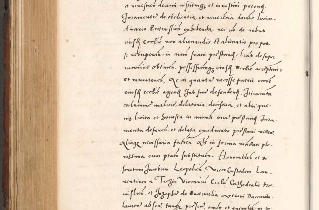 Zdjęcie nr 688 dla obiektu archiwalnego: Acta actorum causarum, sententiarum tam diffinitivarum quam interlocutoriam, obligationum, constitutionum, contractuum etc. coram reverendo patre domino Petro Porembski preposito Oswieczimensi, canonico et officiali Cracoviensi de anno Domini millesimo DºLº quarto, indictione duodecima, pontificatus sanctissimi in Christo patris et domini nostri domini Julii divina providencia papae eius nominis tercii, anno quarto, a die et mense infrasciptis continuantur