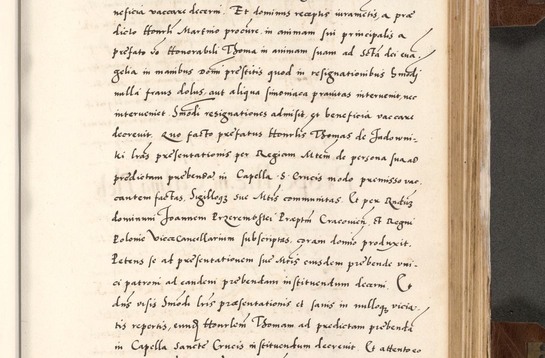 Zdjęcie nr 683 dla obiektu archiwalnego: Acta actorum causarum, sententiarum tam diffinitivarum quam interlocutoriam, obligationum, constitutionum, contractuum etc. coram reverendo patre domino Petro Porembski preposito Oswieczimensi, canonico et officiali Cracoviensi de anno Domini millesimo DºLº quarto, indictione duodecima, pontificatus sanctissimi in Christo patris et domini nostri domini Julii divina providencia papae eius nominis tercii, anno quarto, a die et mense infrasciptis continuantur