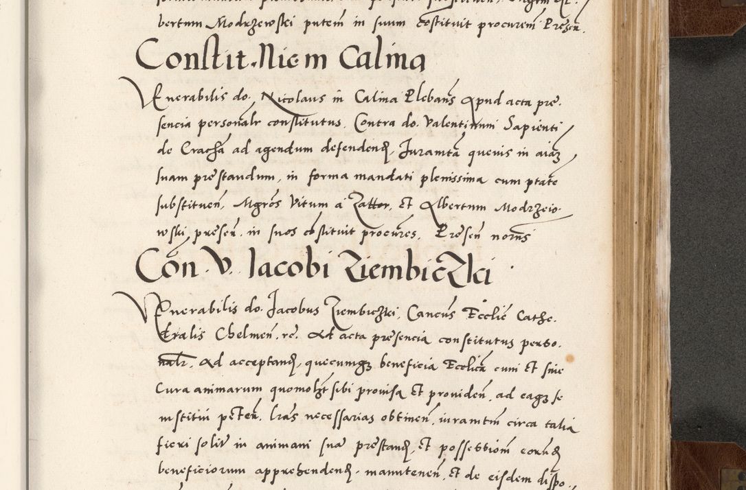 Zdjęcie nr 685 dla obiektu archiwalnego: Acta actorum causarum, sententiarum tam diffinitivarum quam interlocutoriam, obligationum, constitutionum, contractuum etc. coram reverendo patre domino Petro Porembski preposito Oswieczimensi, canonico et officiali Cracoviensi de anno Domini millesimo DºLº quarto, indictione duodecima, pontificatus sanctissimi in Christo patris et domini nostri domini Julii divina providencia papae eius nominis tercii, anno quarto, a die et mense infrasciptis continuantur