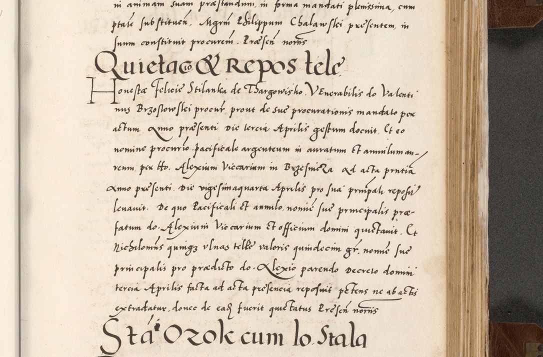 Zdjęcie nr 681 dla obiektu archiwalnego: Acta actorum causarum, sententiarum tam diffinitivarum quam interlocutoriam, obligationum, constitutionum, contractuum etc. coram reverendo patre domino Petro Porembski preposito Oswieczimensi, canonico et officiali Cracoviensi de anno Domini millesimo DºLº quarto, indictione duodecima, pontificatus sanctissimi in Christo patris et domini nostri domini Julii divina providencia papae eius nominis tercii, anno quarto, a die et mense infrasciptis continuantur
