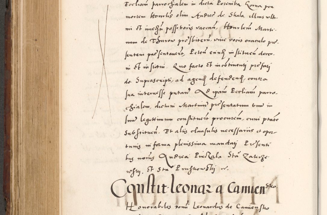 Zdjęcie nr 676 dla obiektu archiwalnego: Acta actorum causarum, sententiarum tam diffinitivarum quam interlocutoriam, obligationum, constitutionum, contractuum etc. coram reverendo patre domino Petro Porembski preposito Oswieczimensi, canonico et officiali Cracoviensi de anno Domini millesimo DºLº quarto, indictione duodecima, pontificatus sanctissimi in Christo patris et domini nostri domini Julii divina providencia papae eius nominis tercii, anno quarto, a die et mense infrasciptis continuantur