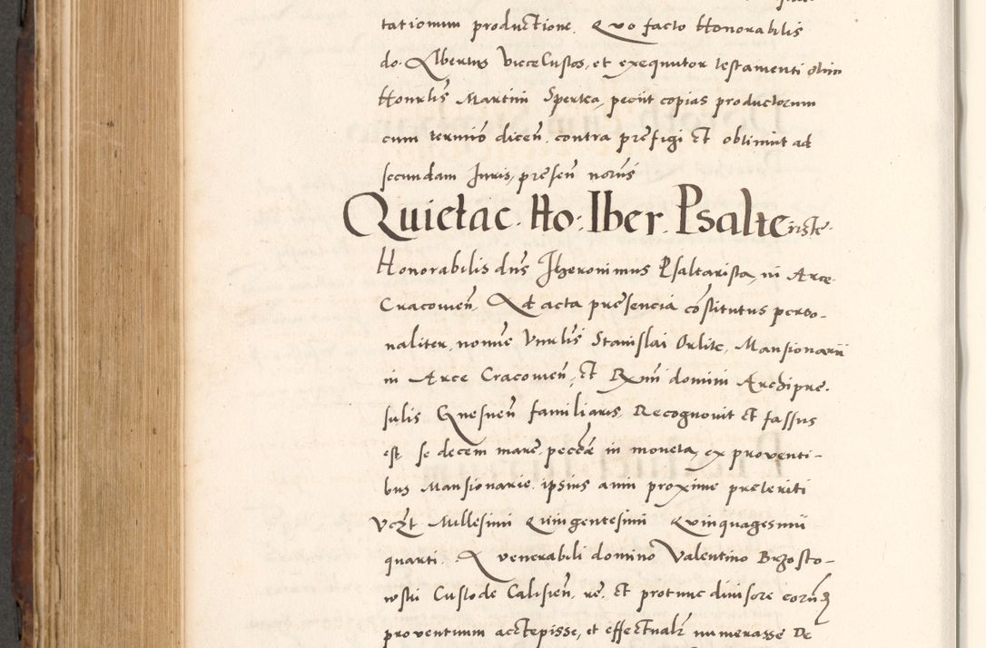 Zdjęcie nr 666 dla obiektu archiwalnego: Acta actorum causarum, sententiarum tam diffinitivarum quam interlocutoriam, obligationum, constitutionum, contractuum etc. coram reverendo patre domino Petro Porembski preposito Oswieczimensi, canonico et officiali Cracoviensi de anno Domini millesimo DºLº quarto, indictione duodecima, pontificatus sanctissimi in Christo patris et domini nostri domini Julii divina providencia papae eius nominis tercii, anno quarto, a die et mense infrasciptis continuantur