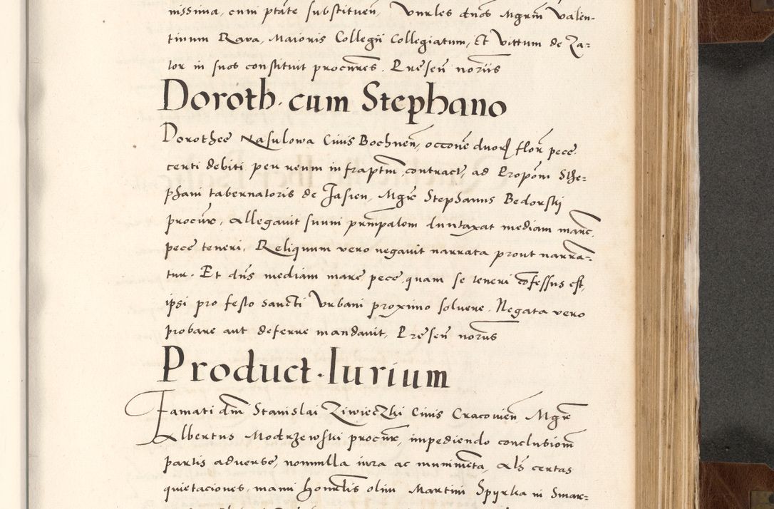 Zdjęcie nr 665 dla obiektu archiwalnego: Acta actorum causarum, sententiarum tam diffinitivarum quam interlocutoriam, obligationum, constitutionum, contractuum etc. coram reverendo patre domino Petro Porembski preposito Oswieczimensi, canonico et officiali Cracoviensi de anno Domini millesimo DºLº quarto, indictione duodecima, pontificatus sanctissimi in Christo patris et domini nostri domini Julii divina providencia papae eius nominis tercii, anno quarto, a die et mense infrasciptis continuantur