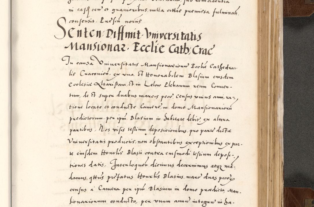 Zdjęcie nr 667 dla obiektu archiwalnego: Acta actorum causarum, sententiarum tam diffinitivarum quam interlocutoriam, obligationum, constitutionum, contractuum etc. coram reverendo patre domino Petro Porembski preposito Oswieczimensi, canonico et officiali Cracoviensi de anno Domini millesimo DºLº quarto, indictione duodecima, pontificatus sanctissimi in Christo patris et domini nostri domini Julii divina providencia papae eius nominis tercii, anno quarto, a die et mense infrasciptis continuantur