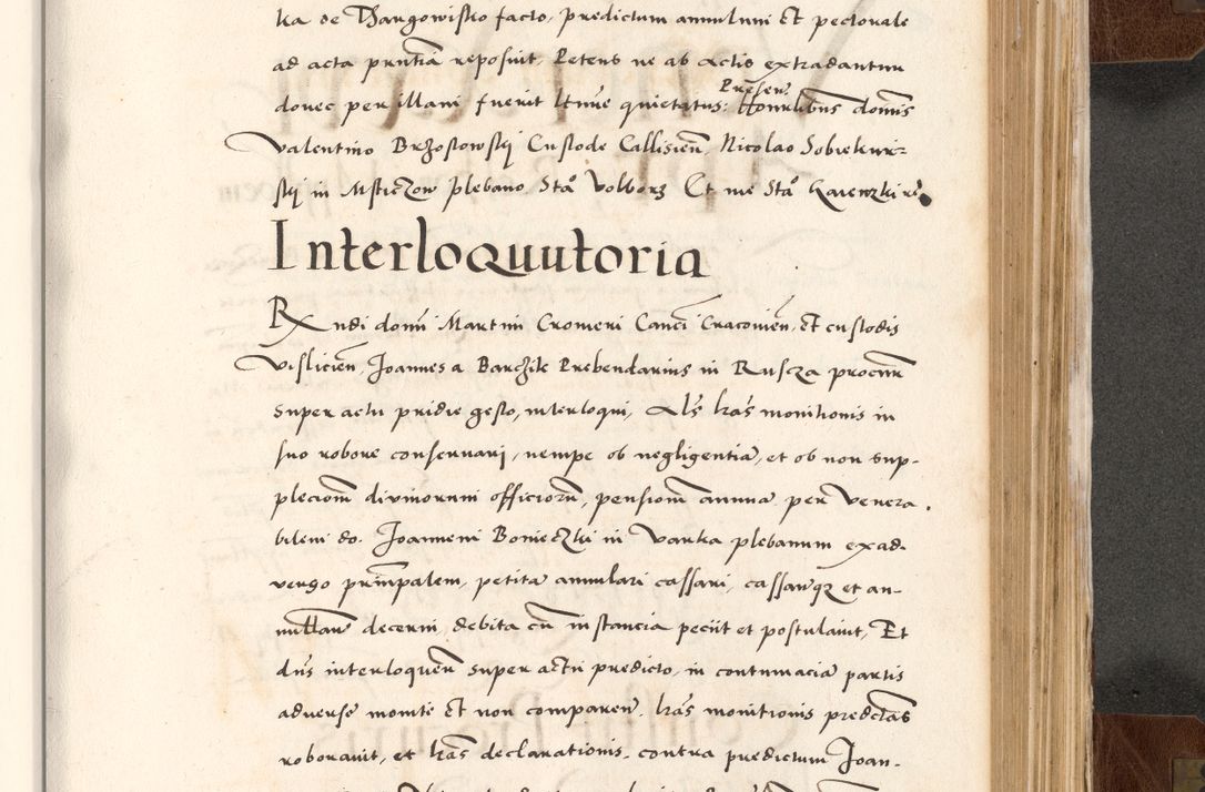 Zdjęcie nr 657 dla obiektu archiwalnego: Acta actorum causarum, sententiarum tam diffinitivarum quam interlocutoriam, obligationum, constitutionum, contractuum etc. coram reverendo patre domino Petro Porembski preposito Oswieczimensi, canonico et officiali Cracoviensi de anno Domini millesimo DºLº quarto, indictione duodecima, pontificatus sanctissimi in Christo patris et domini nostri domini Julii divina providencia papae eius nominis tercii, anno quarto, a die et mense infrasciptis continuantur
