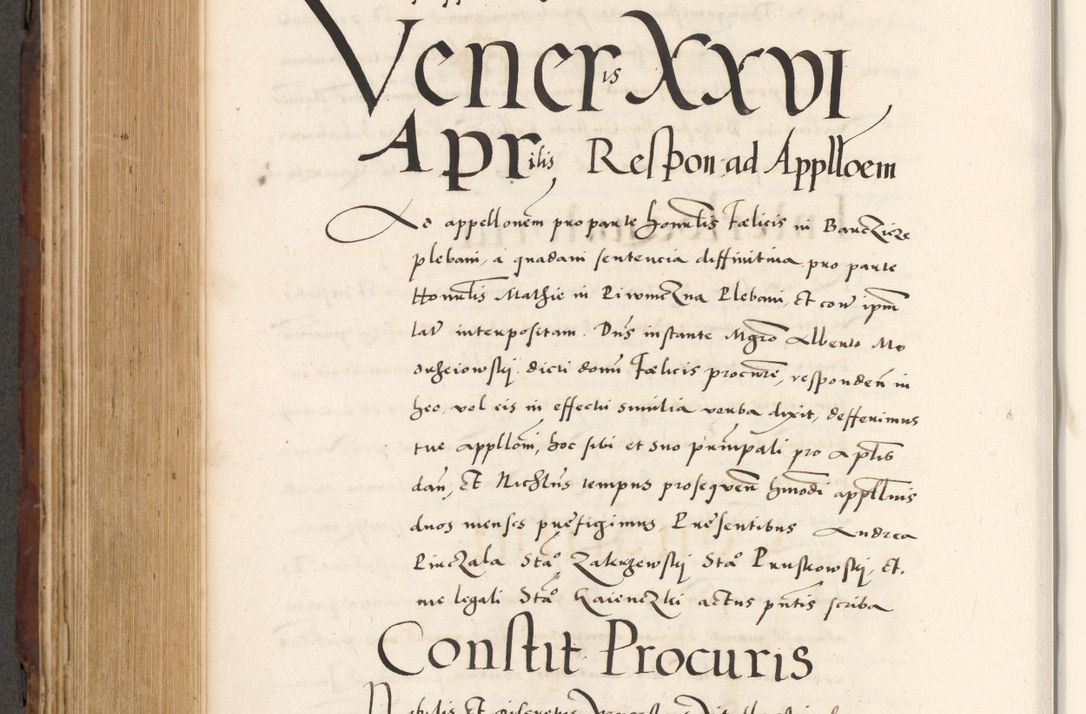 Zdjęcie nr 658 dla obiektu archiwalnego: Acta actorum causarum, sententiarum tam diffinitivarum quam interlocutoriam, obligationum, constitutionum, contractuum etc. coram reverendo patre domino Petro Porembski preposito Oswieczimensi, canonico et officiali Cracoviensi de anno Domini millesimo DºLº quarto, indictione duodecima, pontificatus sanctissimi in Christo patris et domini nostri domini Julii divina providencia papae eius nominis tercii, anno quarto, a die et mense infrasciptis continuantur
