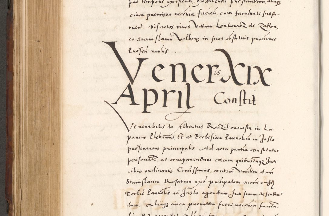 Zdjęcie nr 650 dla obiektu archiwalnego: Acta actorum causarum, sententiarum tam diffinitivarum quam interlocutoriam, obligationum, constitutionum, contractuum etc. coram reverendo patre domino Petro Porembski preposito Oswieczimensi, canonico et officiali Cracoviensi de anno Domini millesimo DºLº quarto, indictione duodecima, pontificatus sanctissimi in Christo patris et domini nostri domini Julii divina providencia papae eius nominis tercii, anno quarto, a die et mense infrasciptis continuantur