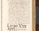 Zdjęcie nr 651 dla obiektu archiwalnego: Acta actorum causarum, sententiarum tam diffinitivarum quam interlocutoriam, obligationum, constitutionum, contractuum etc. coram reverendo patre domino Petro Porembski preposito Oswieczimensi, canonico et officiali Cracoviensi de anno Domini millesimo DºLº quarto, indictione duodecima, pontificatus sanctissimi in Christo patris et domini nostri domini Julii divina providencia papae eius nominis tercii, anno quarto, a die et mense infrasciptis continuantur
