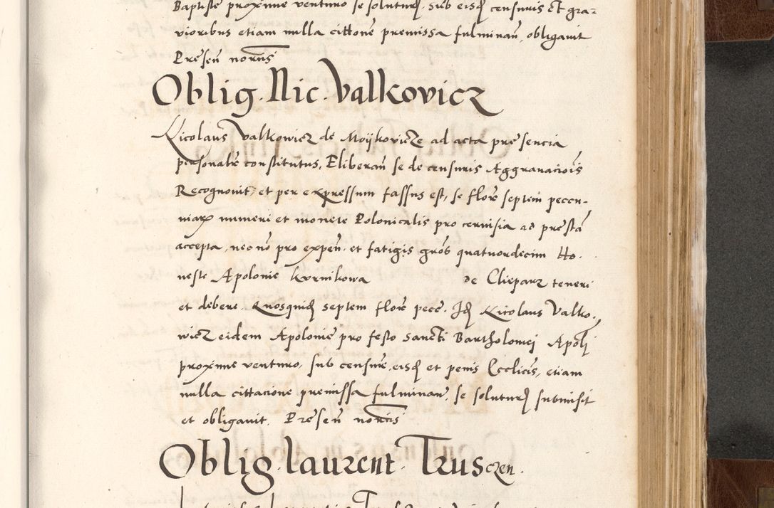Zdjęcie nr 637 dla obiektu archiwalnego: Acta actorum causarum, sententiarum tam diffinitivarum quam interlocutoriam, obligationum, constitutionum, contractuum etc. coram reverendo patre domino Petro Porembski preposito Oswieczimensi, canonico et officiali Cracoviensi de anno Domini millesimo DºLº quarto, indictione duodecima, pontificatus sanctissimi in Christo patris et domini nostri domini Julii divina providencia papae eius nominis tercii, anno quarto, a die et mense infrasciptis continuantur