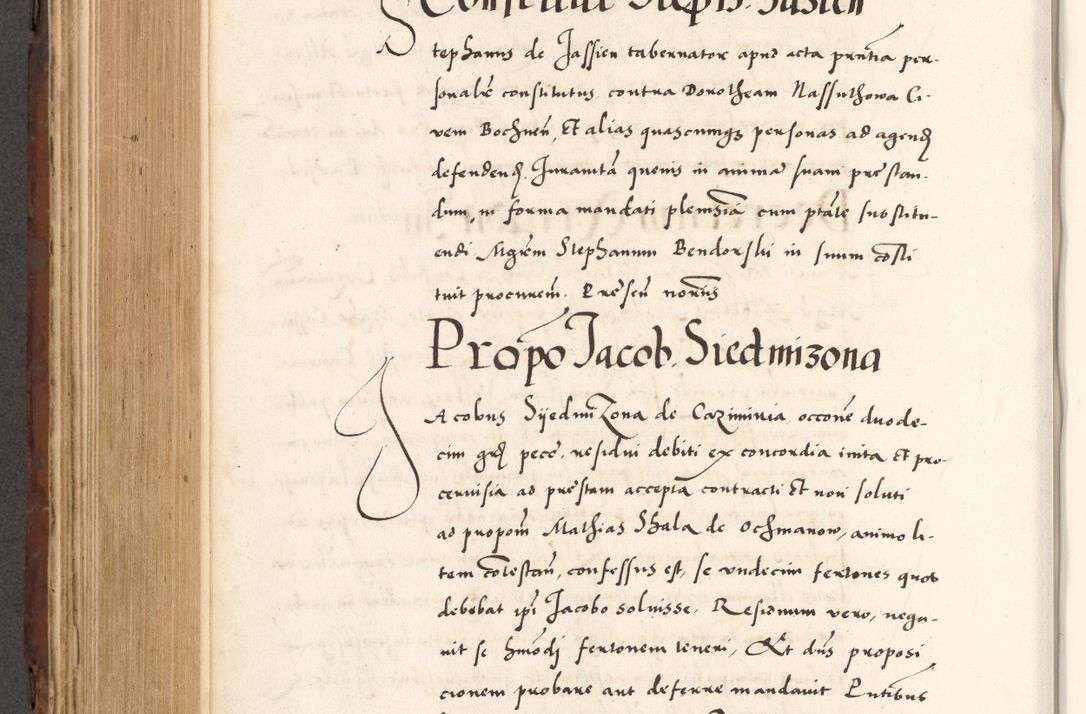 Zdjęcie nr 630 dla obiektu archiwalnego: Acta actorum causarum, sententiarum tam diffinitivarum quam interlocutoriam, obligationum, constitutionum, contractuum etc. coram reverendo patre domino Petro Porembski preposito Oswieczimensi, canonico et officiali Cracoviensi de anno Domini millesimo DºLº quarto, indictione duodecima, pontificatus sanctissimi in Christo patris et domini nostri domini Julii divina providencia papae eius nominis tercii, anno quarto, a die et mense infrasciptis continuantur