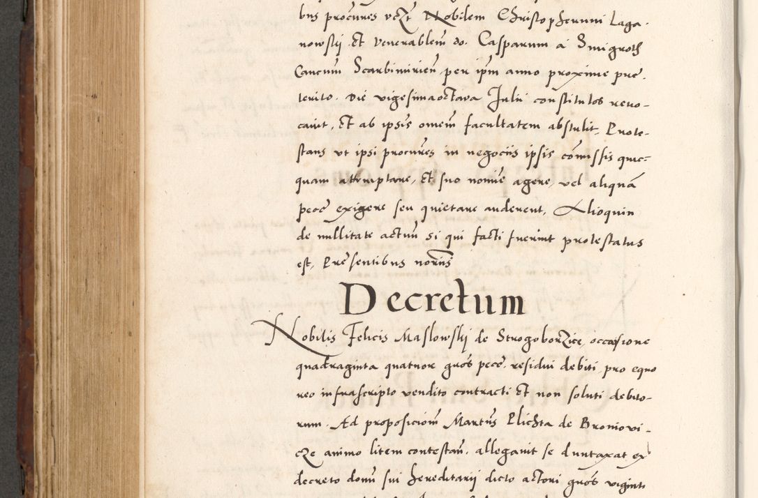 Zdjęcie nr 628 dla obiektu archiwalnego: Acta actorum causarum, sententiarum tam diffinitivarum quam interlocutoriam, obligationum, constitutionum, contractuum etc. coram reverendo patre domino Petro Porembski preposito Oswieczimensi, canonico et officiali Cracoviensi de anno Domini millesimo DºLº quarto, indictione duodecima, pontificatus sanctissimi in Christo patris et domini nostri domini Julii divina providencia papae eius nominis tercii, anno quarto, a die et mense infrasciptis continuantur