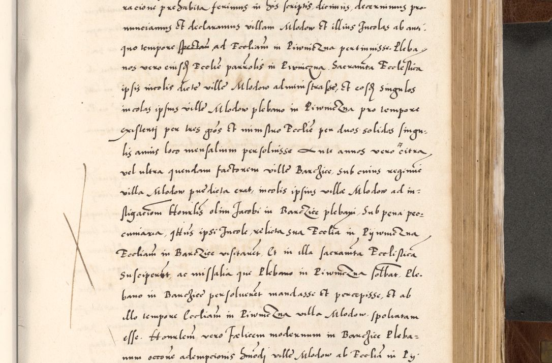 Zdjęcie nr 619 dla obiektu archiwalnego: Acta actorum causarum, sententiarum tam diffinitivarum quam interlocutoriam, obligationum, constitutionum, contractuum etc. coram reverendo patre domino Petro Porembski preposito Oswieczimensi, canonico et officiali Cracoviensi de anno Domini millesimo DºLº quarto, indictione duodecima, pontificatus sanctissimi in Christo patris et domini nostri domini Julii divina providencia papae eius nominis tercii, anno quarto, a die et mense infrasciptis continuantur