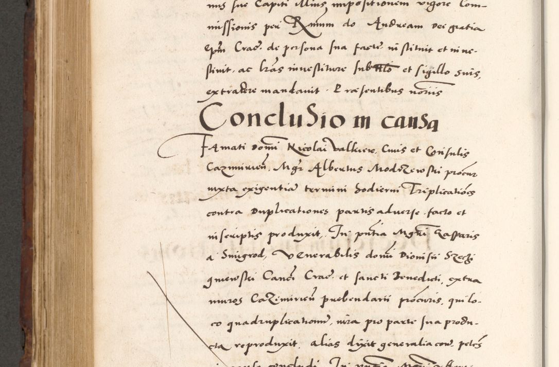 Zdjęcie nr 810 dla obiektu archiwalnego: Acta actorum causarum, sententiarum tam diffinitivarum quam interlocutoriam, obligationum, constitutionum, contractuum etc. coram reverendo patre domino Petro Porembski preposito Oswieczimensi, canonico et officiali Cracoviensi de anno Domini millesimo DºLº quarto, indictione duodecima, pontificatus sanctissimi in Christo patris et domini nostri domini Julii divina providencia papae eius nominis tercii, anno quarto, a die et mense infrasciptis continuantur