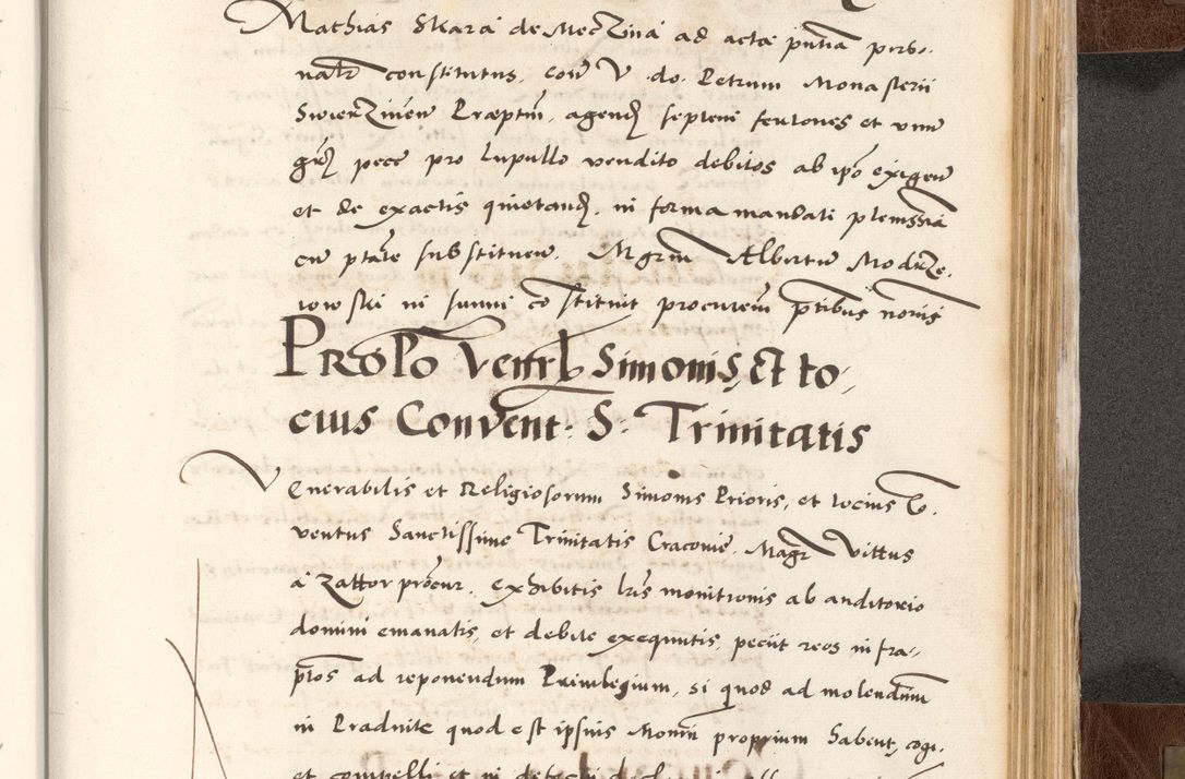 Zdjęcie nr 811 dla obiektu archiwalnego: Acta actorum causarum, sententiarum tam diffinitivarum quam interlocutoriam, obligationum, constitutionum, contractuum etc. coram reverendo patre domino Petro Porembski preposito Oswieczimensi, canonico et officiali Cracoviensi de anno Domini millesimo DºLº quarto, indictione duodecima, pontificatus sanctissimi in Christo patris et domini nostri domini Julii divina providencia papae eius nominis tercii, anno quarto, a die et mense infrasciptis continuantur