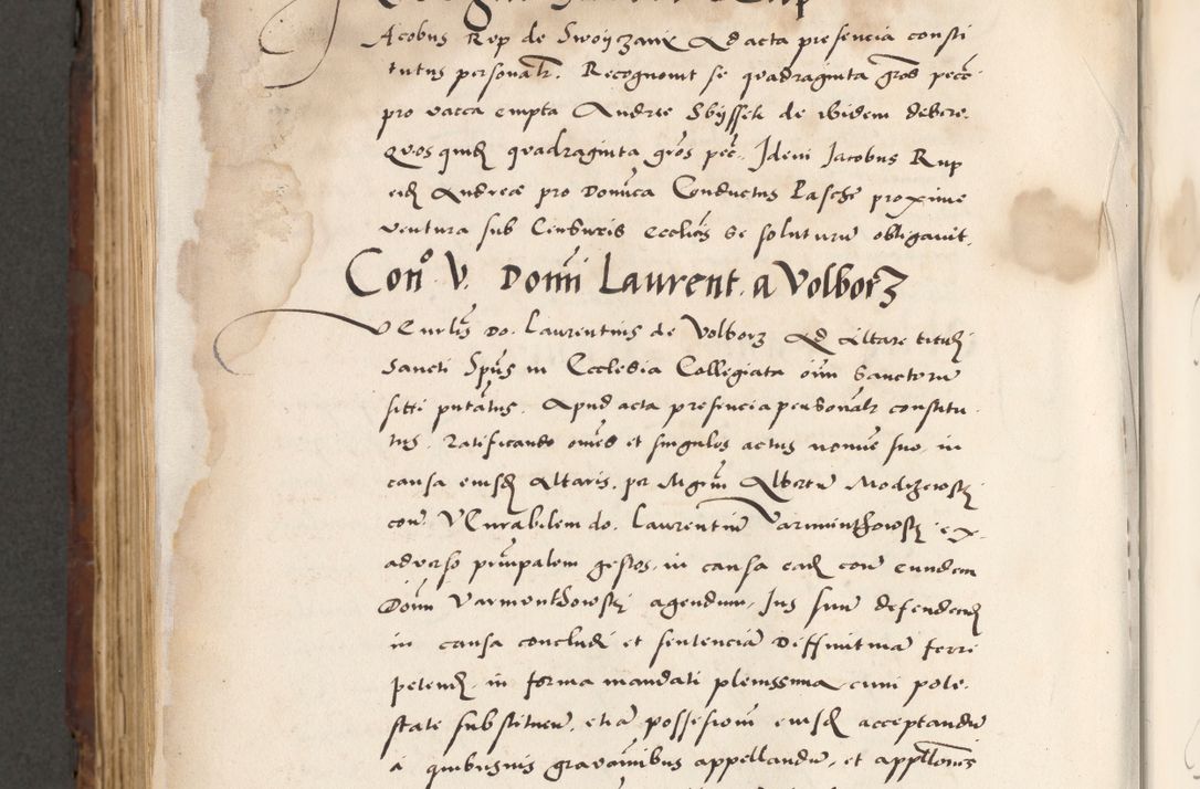 Zdjęcie nr 970 dla obiektu archiwalnego: Acta actorum causarum, sententiarum tam diffinitivarum quam interlocutoriam, obligationum, constitutionum, contractuum etc. coram reverendo patre domino Petro Porembski preposito Oswieczimensi, canonico et officiali Cracoviensi de anno Domini millesimo DºLº quarto, indictione duodecima, pontificatus sanctissimi in Christo patris et domini nostri domini Julii divina providencia papae eius nominis tercii, anno quarto, a die et mense infrasciptis continuantur