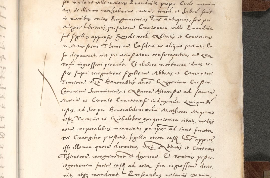 Zdjęcie nr 959 dla obiektu archiwalnego: Acta actorum causarum, sententiarum tam diffinitivarum quam interlocutoriam, obligationum, constitutionum, contractuum etc. coram reverendo patre domino Petro Porembski preposito Oswieczimensi, canonico et officiali Cracoviensi de anno Domini millesimo DºLº quarto, indictione duodecima, pontificatus sanctissimi in Christo patris et domini nostri domini Julii divina providencia papae eius nominis tercii, anno quarto, a die et mense infrasciptis continuantur