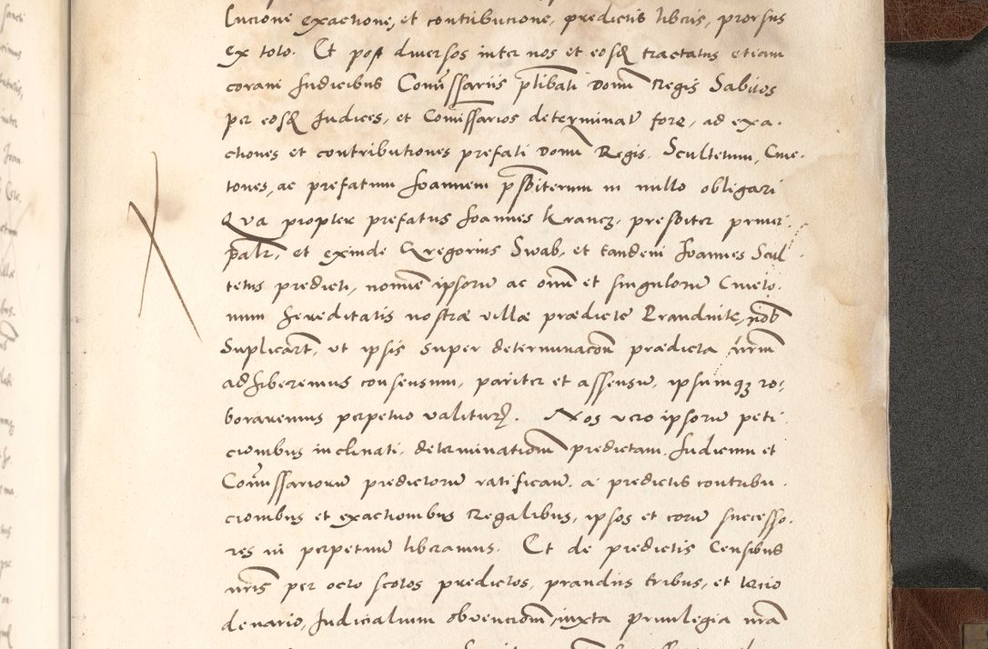 Zdjęcie nr 961 dla obiektu archiwalnego: Acta actorum causarum, sententiarum tam diffinitivarum quam interlocutoriam, obligationum, constitutionum, contractuum etc. coram reverendo patre domino Petro Porembski preposito Oswieczimensi, canonico et officiali Cracoviensi de anno Domini millesimo DºLº quarto, indictione duodecima, pontificatus sanctissimi in Christo patris et domini nostri domini Julii divina providencia papae eius nominis tercii, anno quarto, a die et mense infrasciptis continuantur